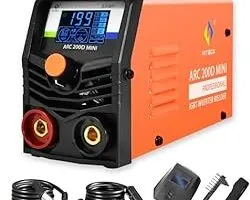 HITBOX ARC200D MINI Compacto Soldador Inverter 2 en 1 SYN Pantalla Digital LCD Soldadura Eletrodo 200 ARC LIFT TIG Máquina de Soldar Inverter, Hot Start, Arc Force